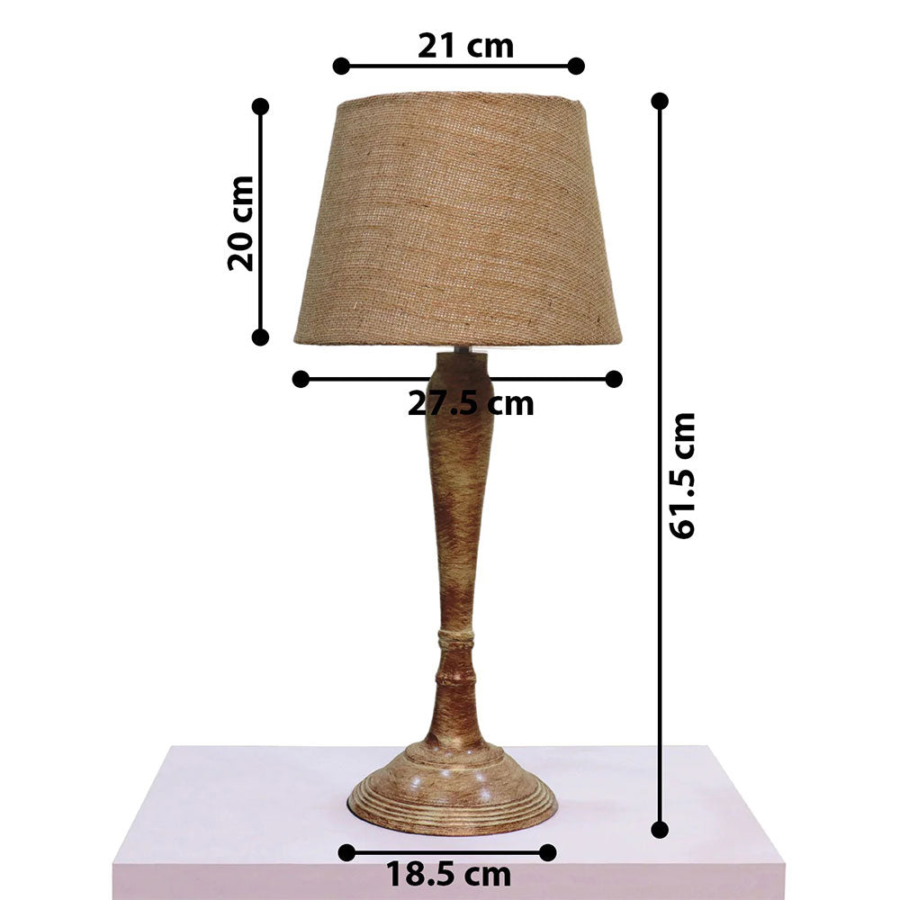 Table Lamp, The Nirvana (Home Blitz), Nightstand Lamp, Brown Color Table Light, Table Lamp - IM14213