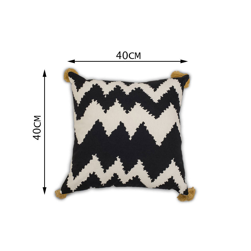 Cushion Cover, 1 Cushion Cover, Cushion Cover 16*16in, Cushion Cover in Black & White Color, Cushion Cover for Car, Desginer Cushion, Cushion Cover for Sofa, Cushion Cover for Chair, Cushion Cover - IM15134