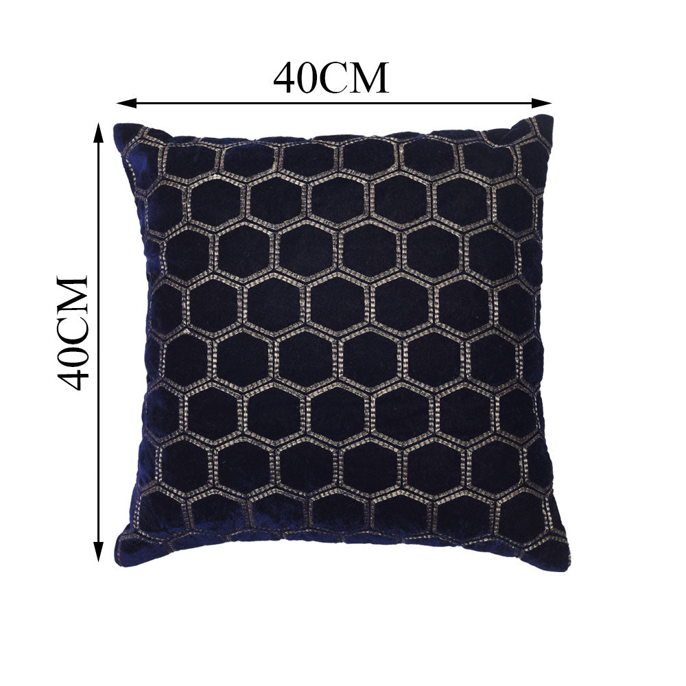 Cushion Cover, 1 Cushion Cover, Cushion Cover 16*16in, Cushion Cover in Dark Blue Color, Cushion Cover for Car, Desginer Cushion, Cushion Cover for Sofa, Cushion Cover for Chair, Cushion Cover - IM15145