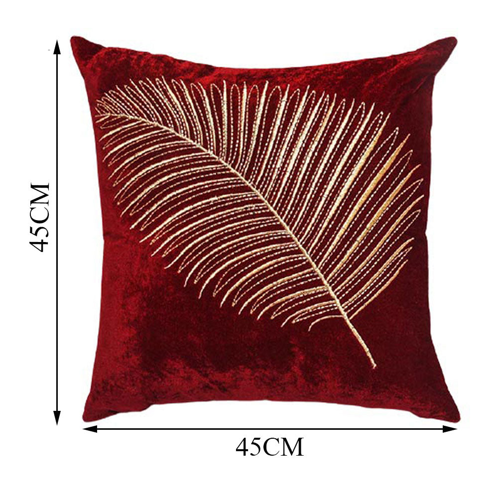 Cushion Cover, 1 Cushion Cover, Cushion Cover 18*18in, Cushion Cover in Maroon Color, Cushion Cover for Car, Desginer Cushion, Cushion Cover for Sofa, Cushion Cover for Chair, Cushion Cover - IM15155