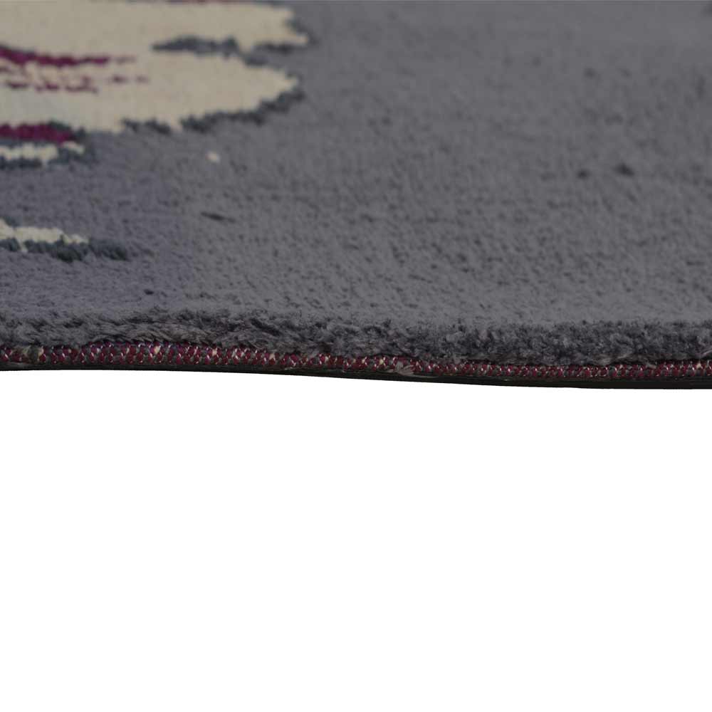 Rugs, (Presto) ICKC47C5X7, Rust, Beige & Grey colour Floral Polyester Carpet-IM15896-60X84 inches