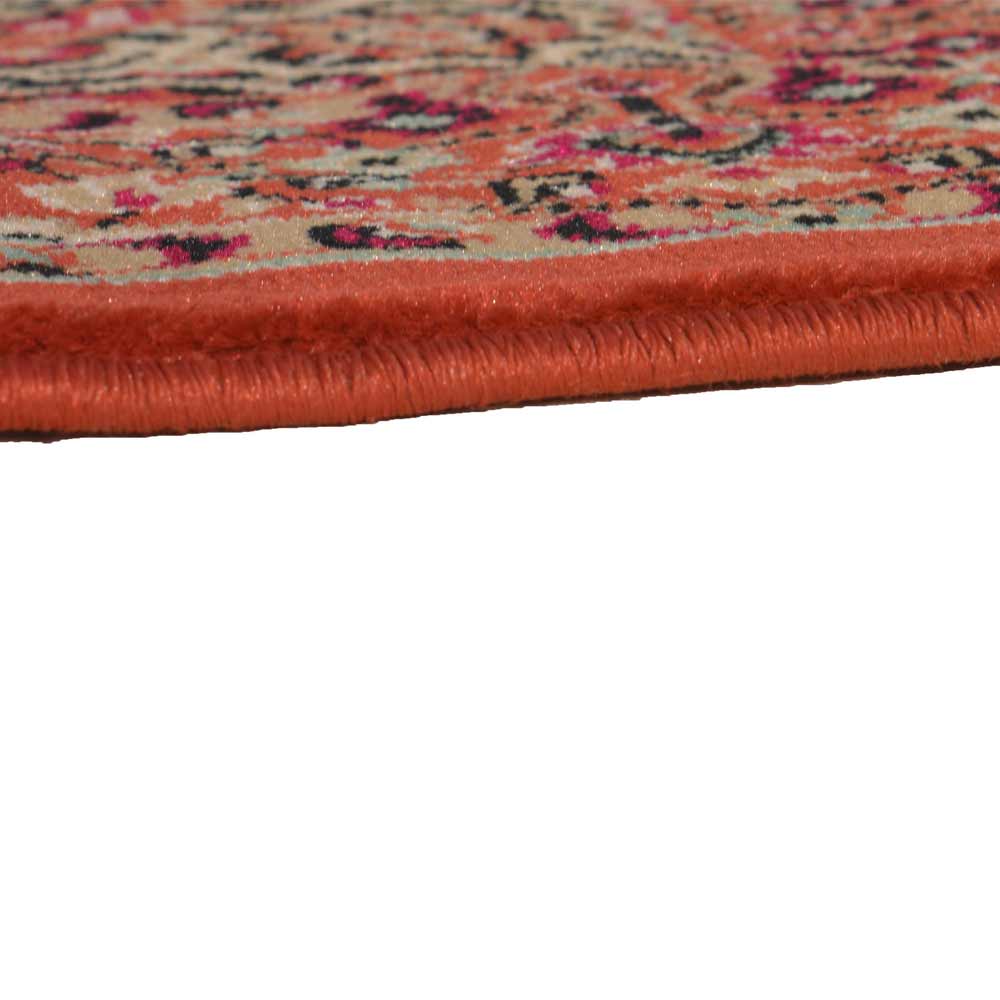 Rugs, (Presto) ICLCD143ORANGEC4X6, Orange Polyproplene Ethnic Carpet-IM15906-48X72 inches