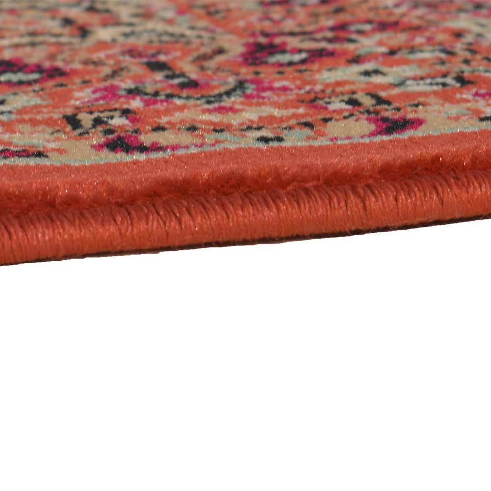 Rugs, (Presto) ICLCD160ORANGEC5X7, Orange Polyproplene Ethnic Carpet-IM15910-60X84 inches