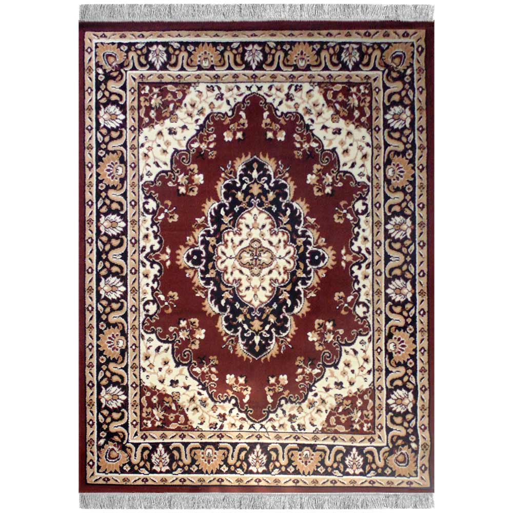 Rugs, (Presto) ICLMH601BROWNC6X8, Brown Color Traditional Carpet-IM15912-72X94 inches
