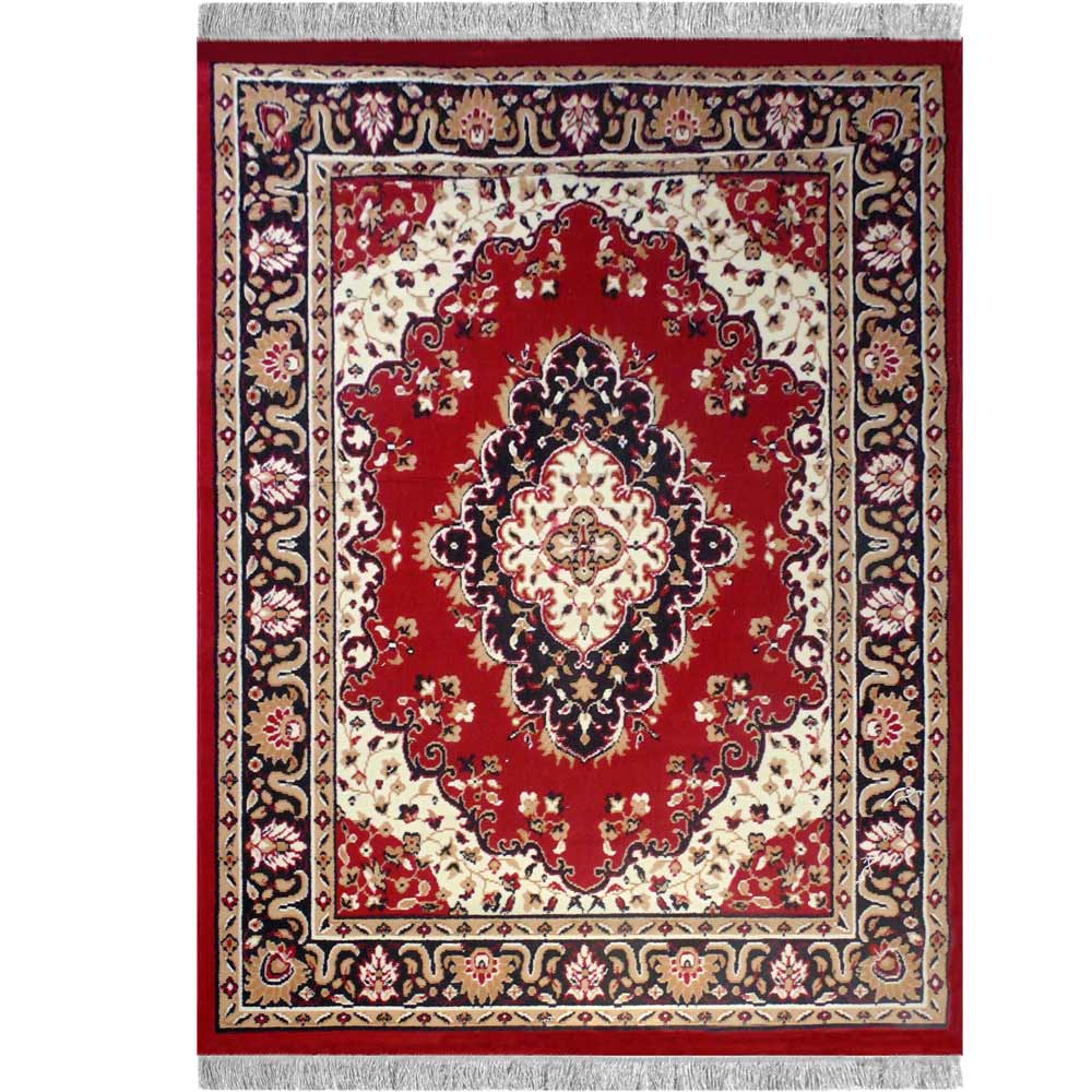 Rugs, (Presto) ICLMH601REDC5X7, RED Color Traditional Carpet-IM15914-60X80 inches
