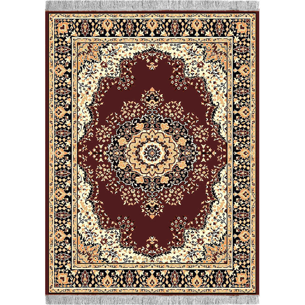 Rugs, (Presto) ICLMH605BROWNC5X7, Brown Color Traditional Carpet-IM15918-60X80 inches