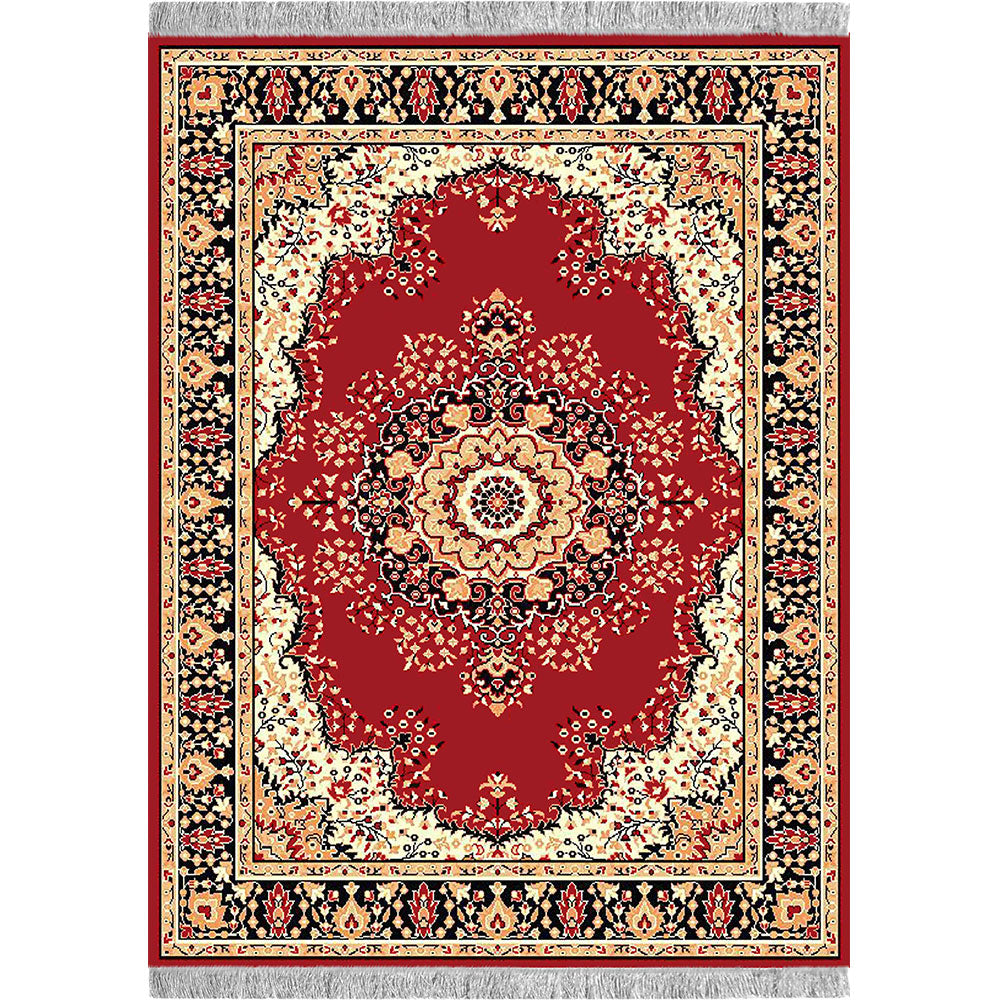 Rugs, (Presto) ICLMH605REDC6X8, Red Color Traditional Carpet-IM15920-72X94 inches