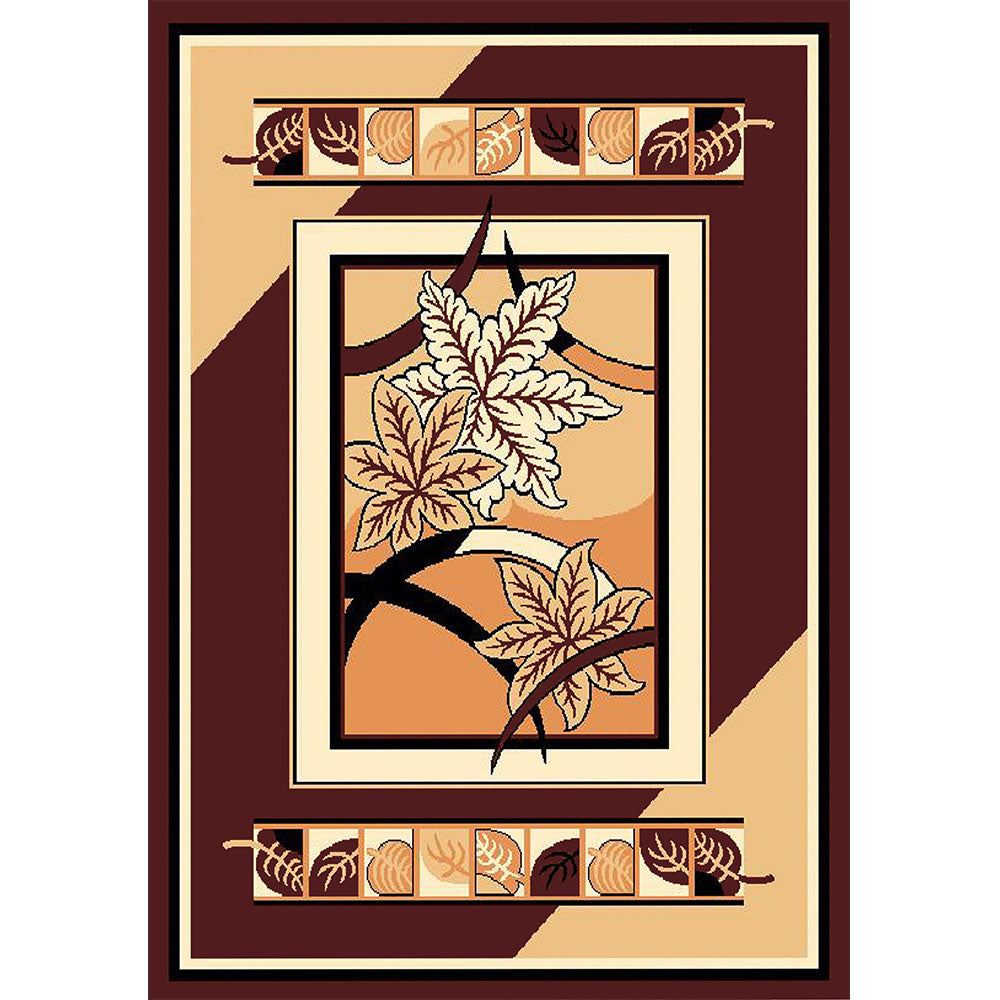 Rugs, (Presto) ICLMH646BROWNC5X7, Brown Color Traditional Carpet-IM15926-60X80 inches