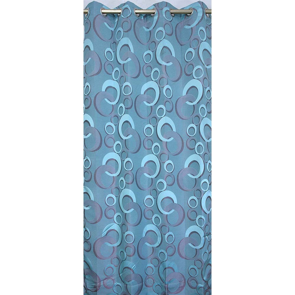 Curtain, (Presto) ICGGL119_LD2, Blue Color Floral Curtain 44 X 60 inches, Curtain-IM15986-44X108 inches