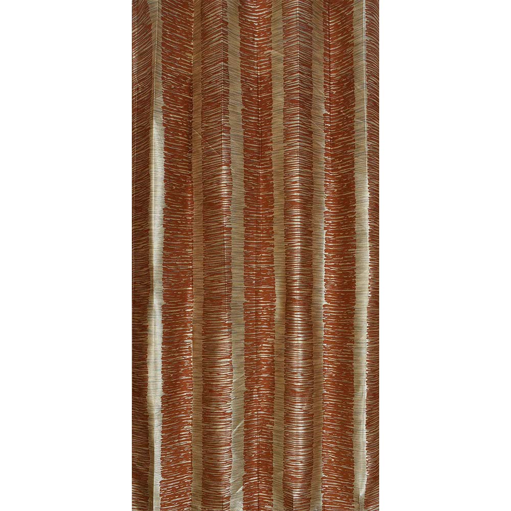 Curtain, (Presto) ICGGP1566_W2, Rust colour Abstract Door curtain Set of 2, Curtain-IM16008-44X60 inches