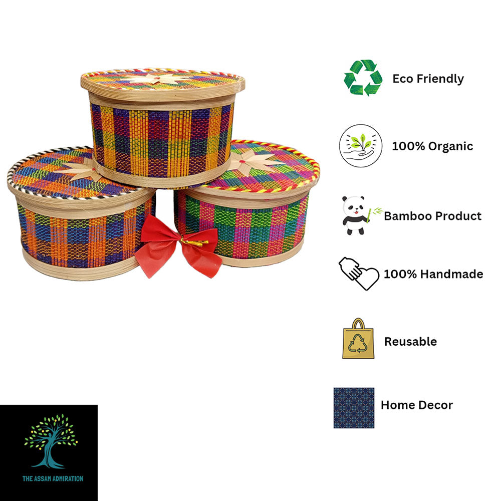 Table Accessory, TAA0022 Bamboo(ASSAM ADMIRATION), Jewellery Box, Storage Box, Bamboo Box - IM16076