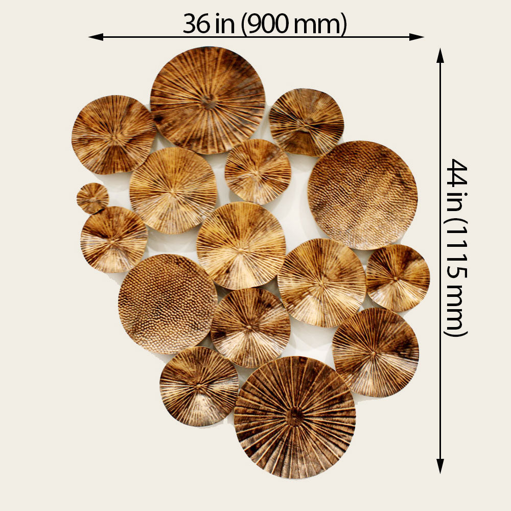 Wall Art, Wall Art in Brown Color, Wall Art in Metal, Wall Art for Home, Wall Art - IM2071