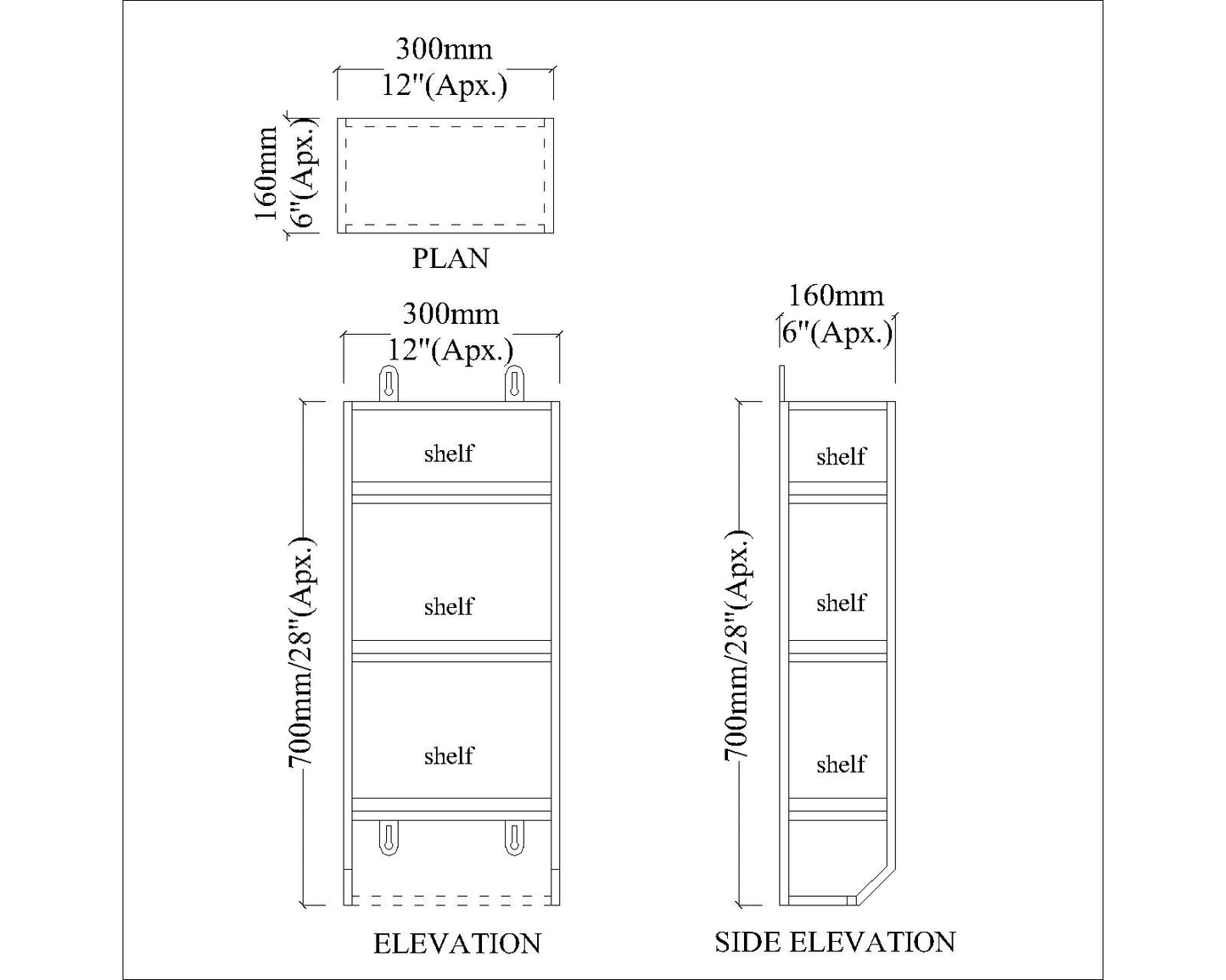 Toilet Accessory, Storage Rack, Bathroom Wall Mounted Rack, Wooden Shelf with Towel Holder, Toilet Accessory - IM2334