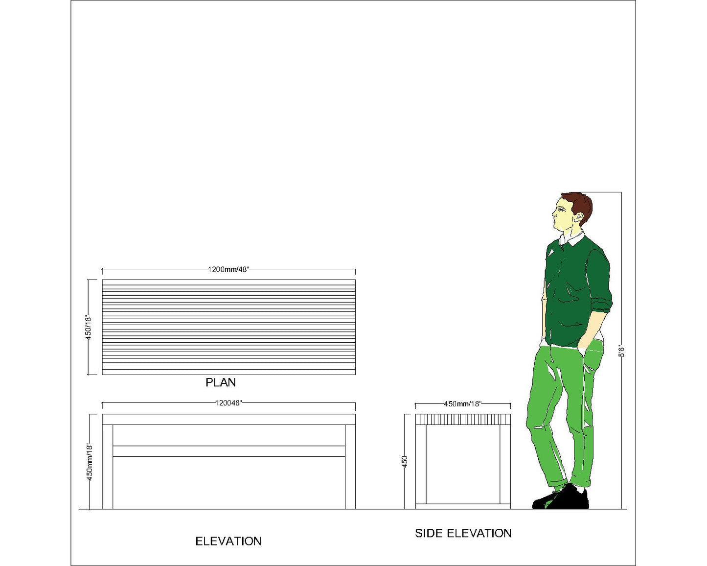 Seating Bench, Seating Bench in Light Brown Color, Seating Bench for Living Room, Seating Bench - IM6065