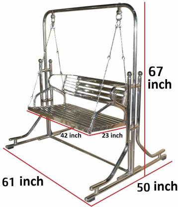 Simple and stylish Sturdy and durable jhula, Comfortable seats for people, Suitable for both indoor, porch and balcony, Swing - IM6072