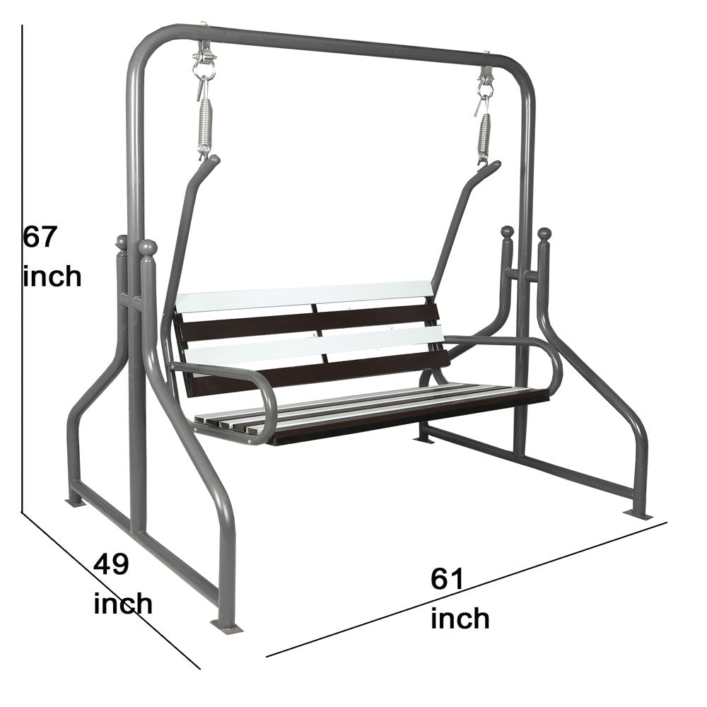 Simple and stylish Sturdy and durable jhula, Comfortable seats for people, Suitable for both indoor, porch and balcony, Swing - IM6075