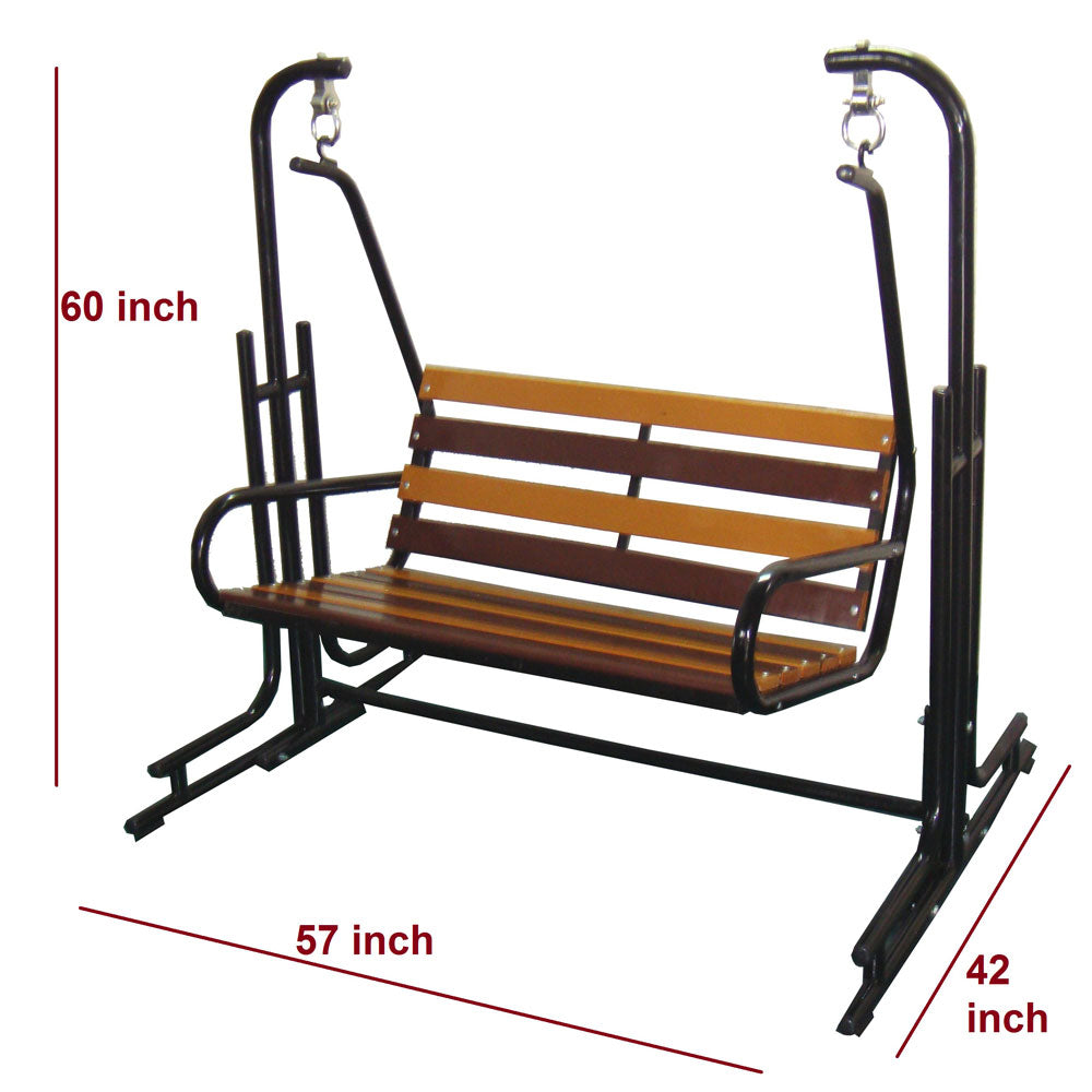 Simple and stylish Sturdy and durable jhula, Comfortable seats for people, Suitable for both indoor, porch and balcony, Swing - IM6076