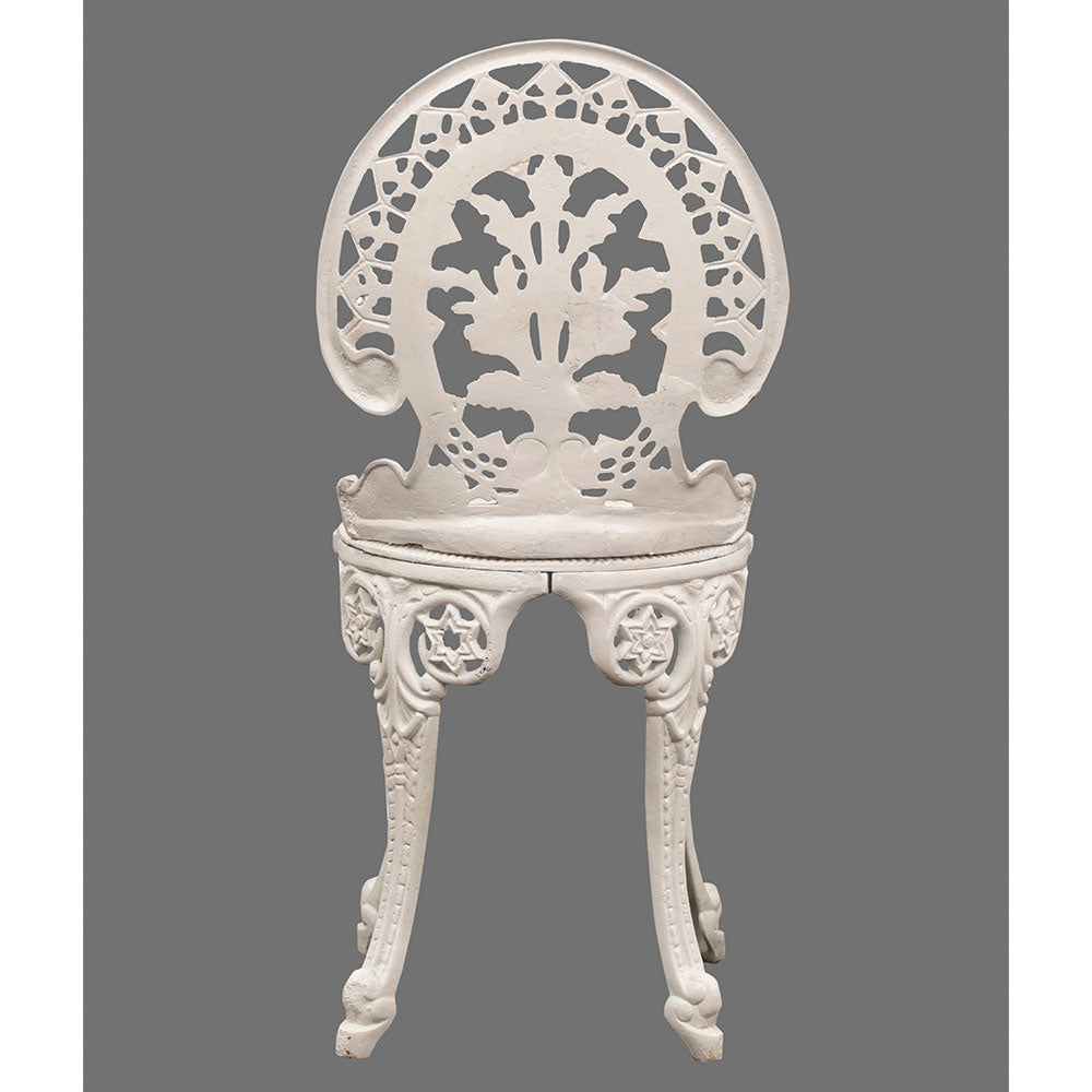 Table & Chair, DGC-002,DGT-018 - OFFWHITE (DWARKA ART INDIA), 2 Cast Aluminium Chair and 1 Table, Table & Chair Set - IM6112