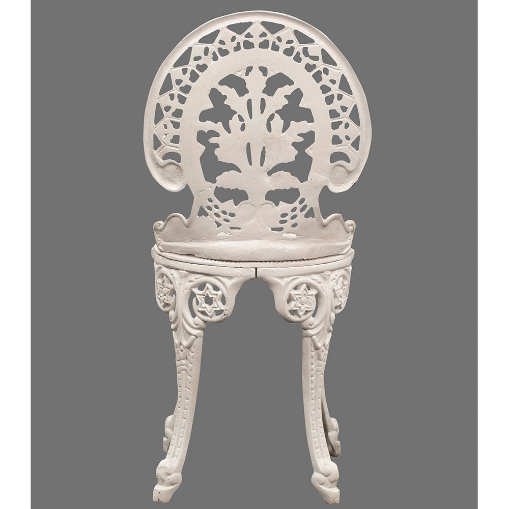 Table & Chair, DGC-002,DGT-019 - OFFWHITE (DWARKA ART INDIA), 2 Cast Aluminium Chair and 1 Table, Table & Chair Set - IM6113