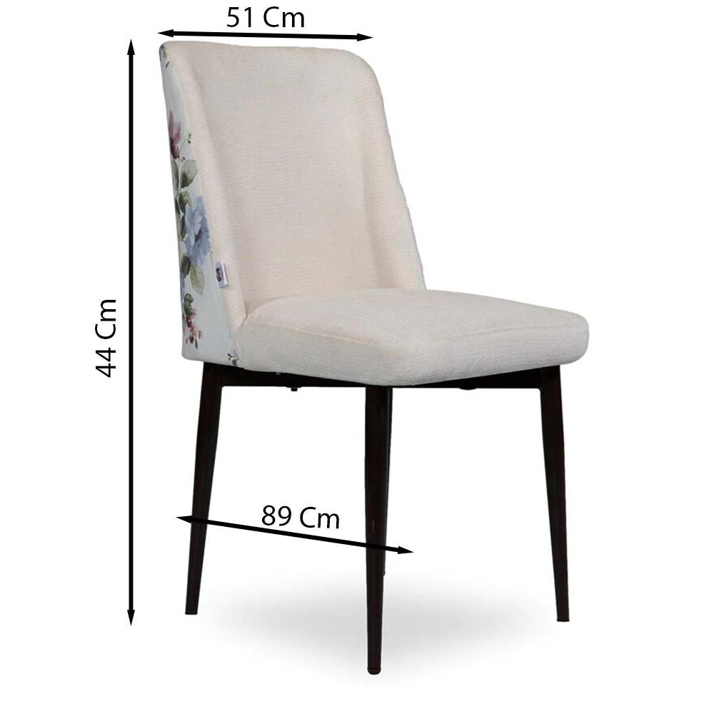 Chair, FN1982015-S-PM29017 (Mubelcasa),Emil Dining Chair in Cream Colour, Chair - IM6127