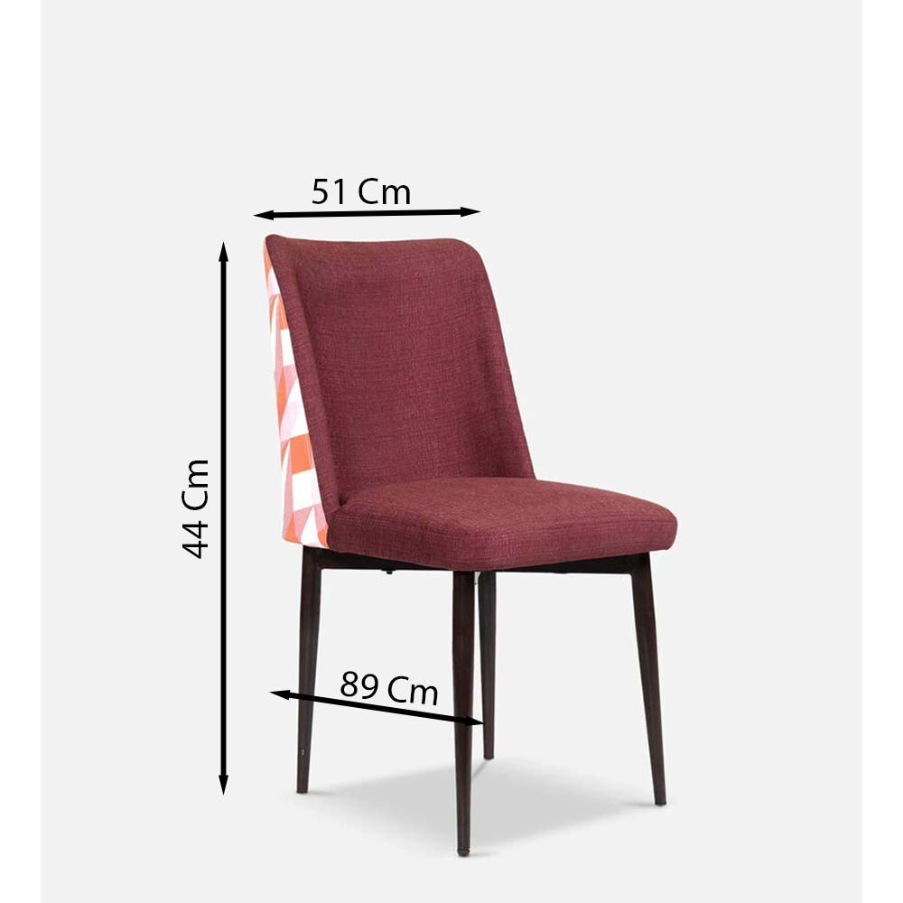 Chair, FN1982016-S-PM29017(Mubelcasa),Emil Dining Chair in Maroon, Chair - IM6128