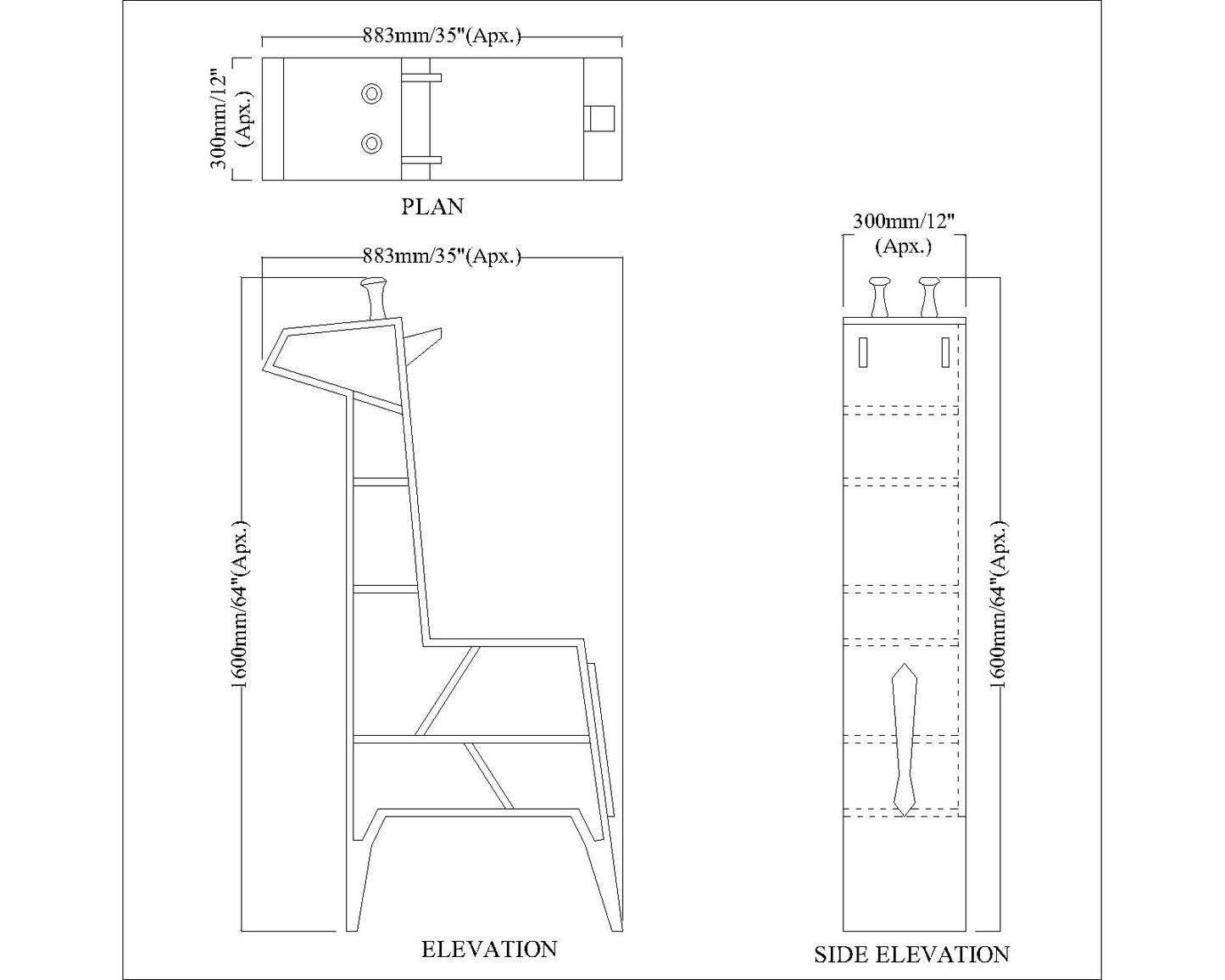 Kids Toys Unit, Pink Color Kids Toy Unit, Kids Toy Unit with Open Shelf, Giraffe Look Kids Toy Unit, Kids Toy Unit - IM- 10002