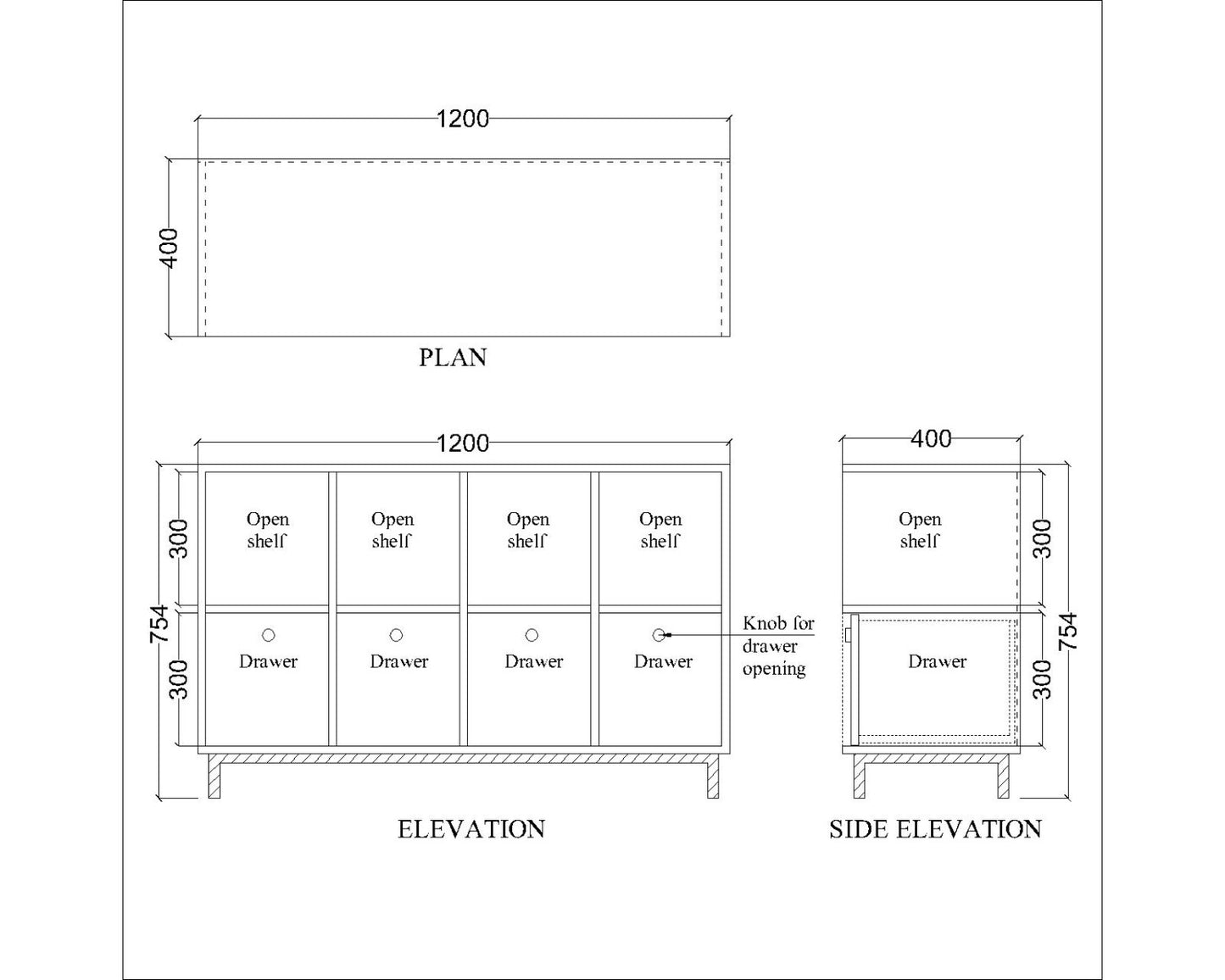 Chest of drawer, storage with drawer, Console unit,multi storage unit, Storage for dressing, Wooden storage, Grey & White unit, Cabinate, Designer Case, Hallway table -IM- 252