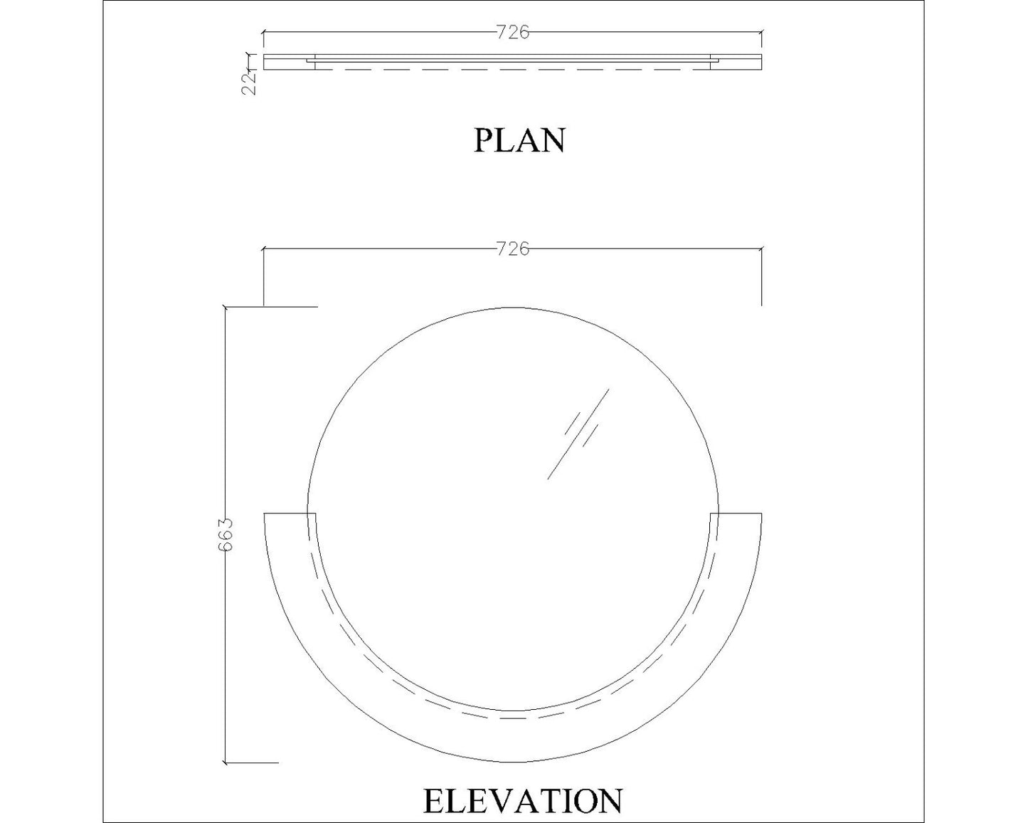 Wall mirror with wooden frame, Mirror for living/waiting/foyer area modern look mirror in brown ,Mirror - IM426