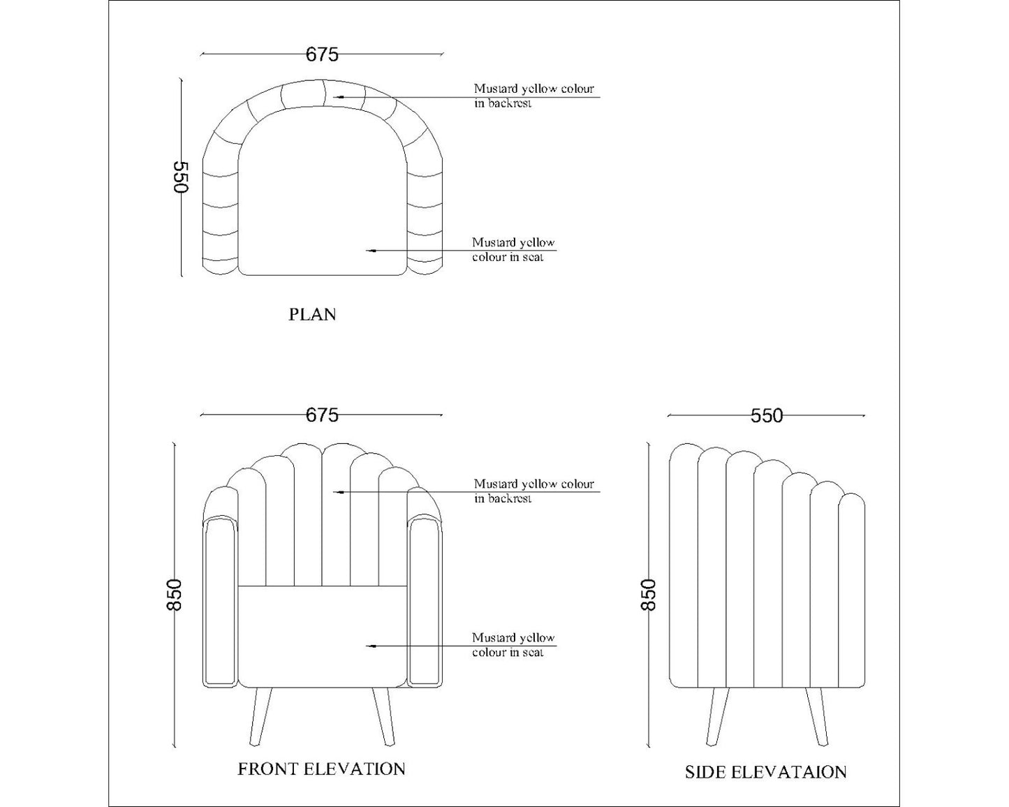 Easy sofa chair, heavy suchioned sofa chair for living area, sofa chair for foyer area, Imperial chair-IM550