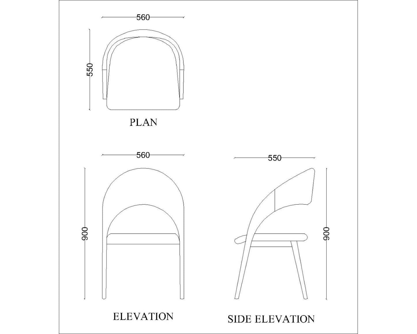 Chair, White & Brown Color Chair,Chair for Living & Office Area, Chair- IM - 556
