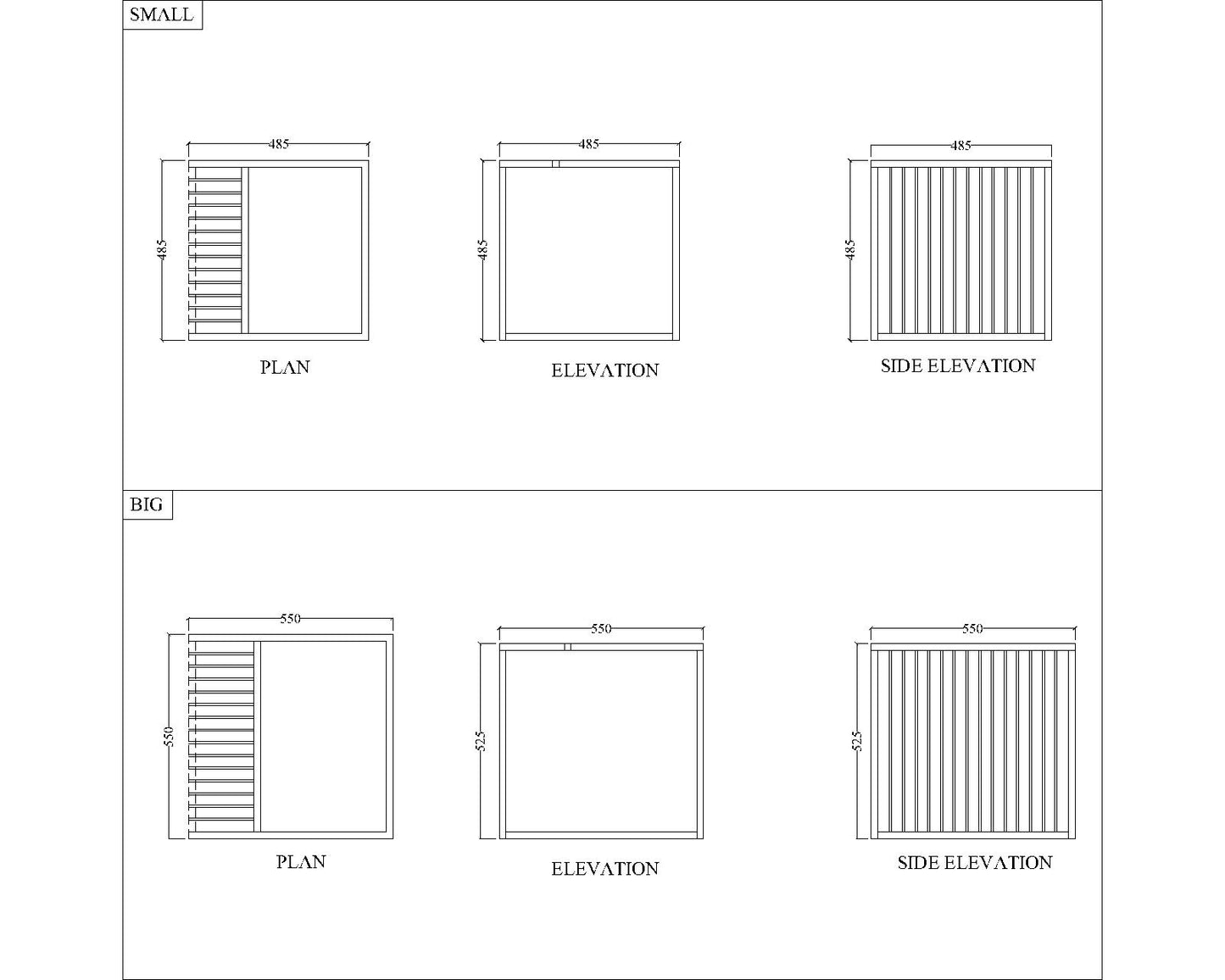 Square Nesting Table , 2 Nesting table with metal legs & bars , Nesting Table in Black & Wood Color, Nesting table for Living room, Nesting Table - VI860