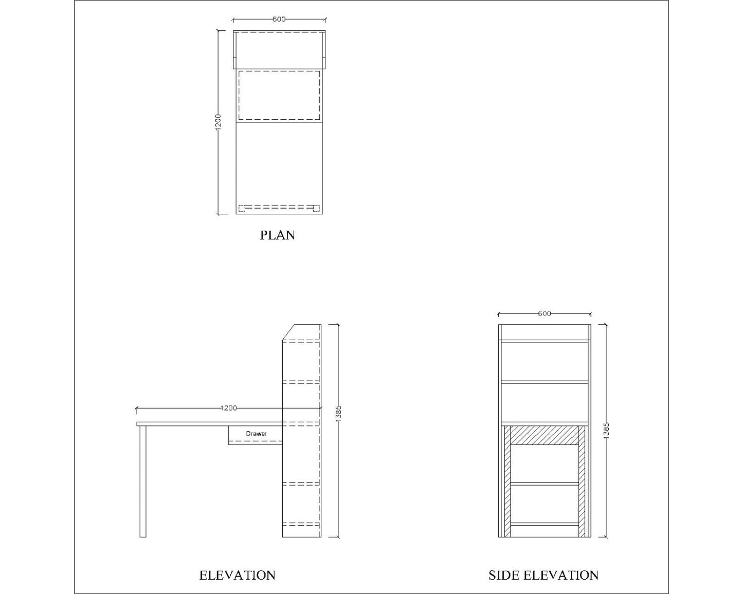 Study Table, Wood & Green Color Study Table, Study Table with Drawer, Study Table with Open Shelf, Kids Study Table , Study Table - VT - 12004