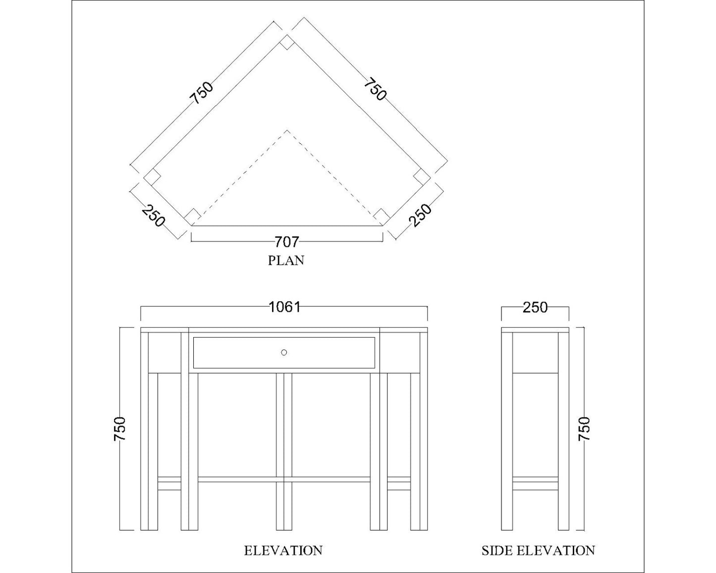 Kids Study Table, White Color Study Table, Study Table with Drawer, Study Table with Open Shelf, Study Table - VT - 12015