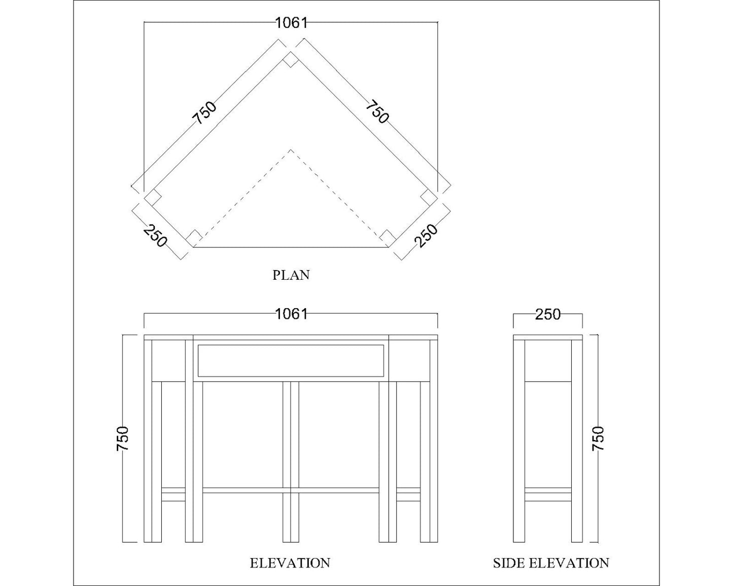 Kids Study Table, White Color Study Table, Study Table with Open Shelf, Study Table - VT - 12019