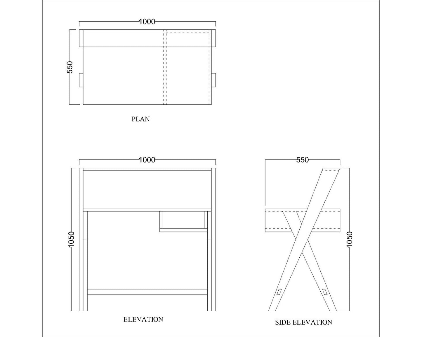 Study Table, Grey Color Study Table, Study Table with Open Shelf, Study Table - VT - 12020