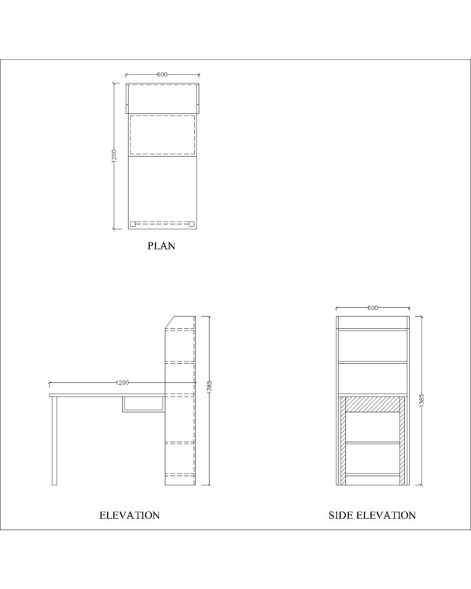 Kids Study Table, Wood & Green Color Study Table, Study Table with Open Shelf, Study Table - VT - 12022