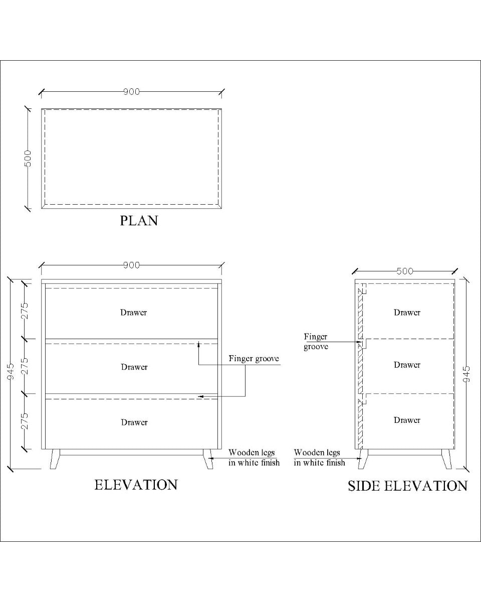 Chest of drawer, storage with drawer, Console unit,multi storage unit, Storage for dressing, Wooden storage, Brown & White unit, Cabinate, Designer Case, Hallway table -VT- 417