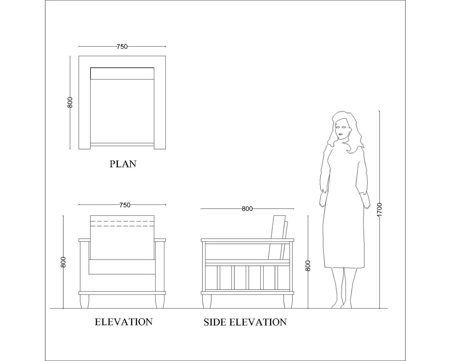 single seater sofa, wooden sofa chair, Living room Sofa -VT-4004