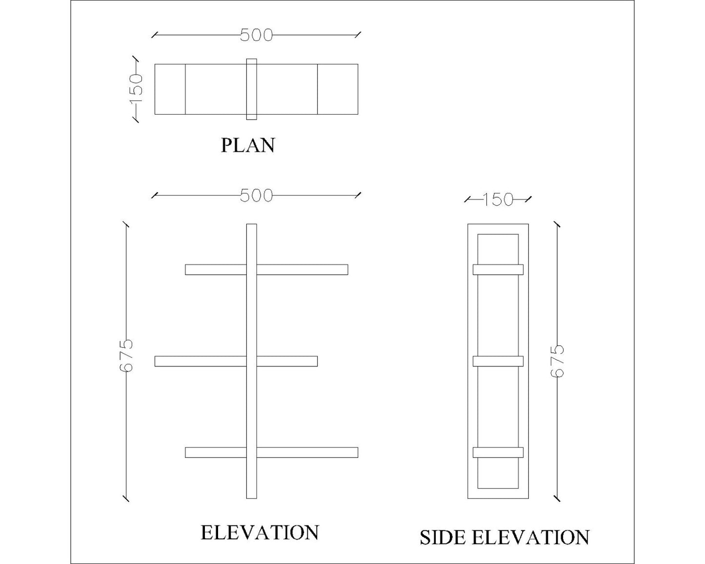 Wall hanging Accessory holder with open storage shelf, utility shelf for accessory-VI536