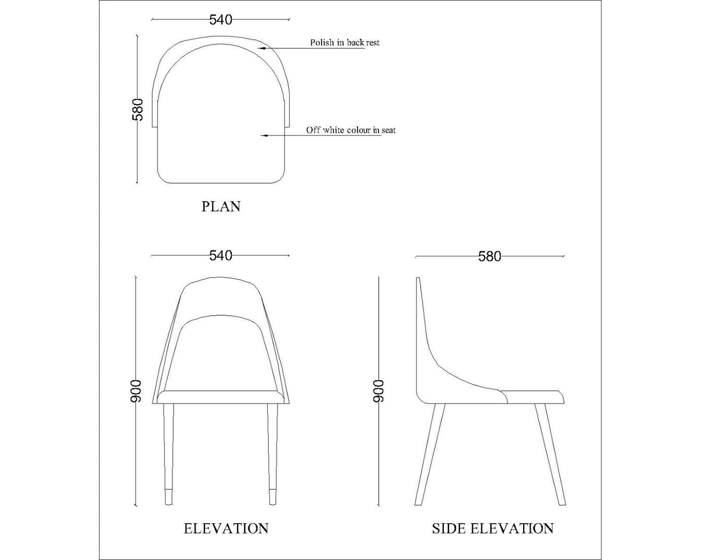 Chair, Brown & Beige Color Chair,Chair for Living & Dining Area, Chair- VT - 651