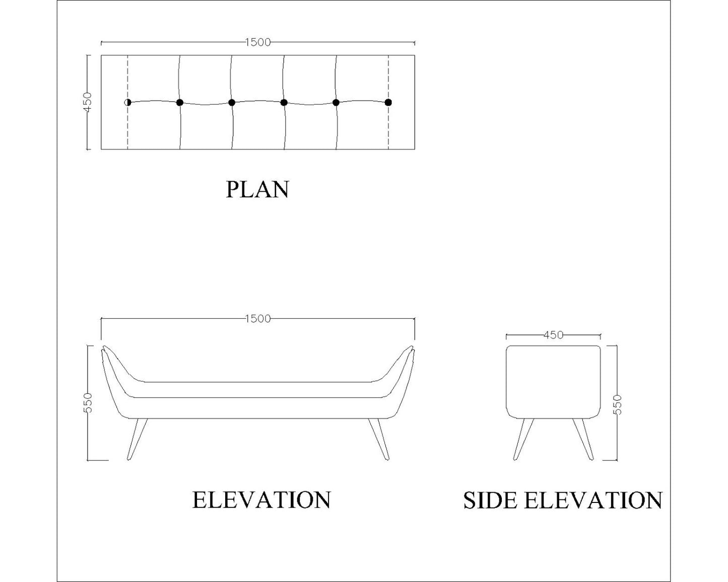 2 Seater chaise, upholstery chaise, yellow chaise, Lounge, lounge seating, classical seating, Chaise-VT-654