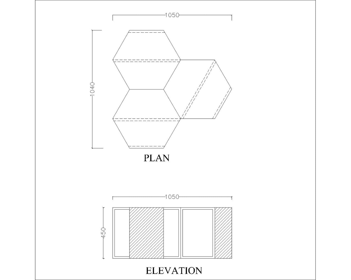 Hexagonal Coffee Table ,coffee table for living/waiting area vintage look coffee table in brown in prelaminate particle board,Coffee Table - VI866
