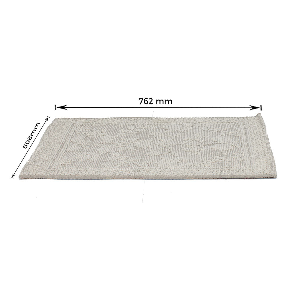 Rug, Light Grey Rug, Rectangular Rug, Rug - VT - 15016