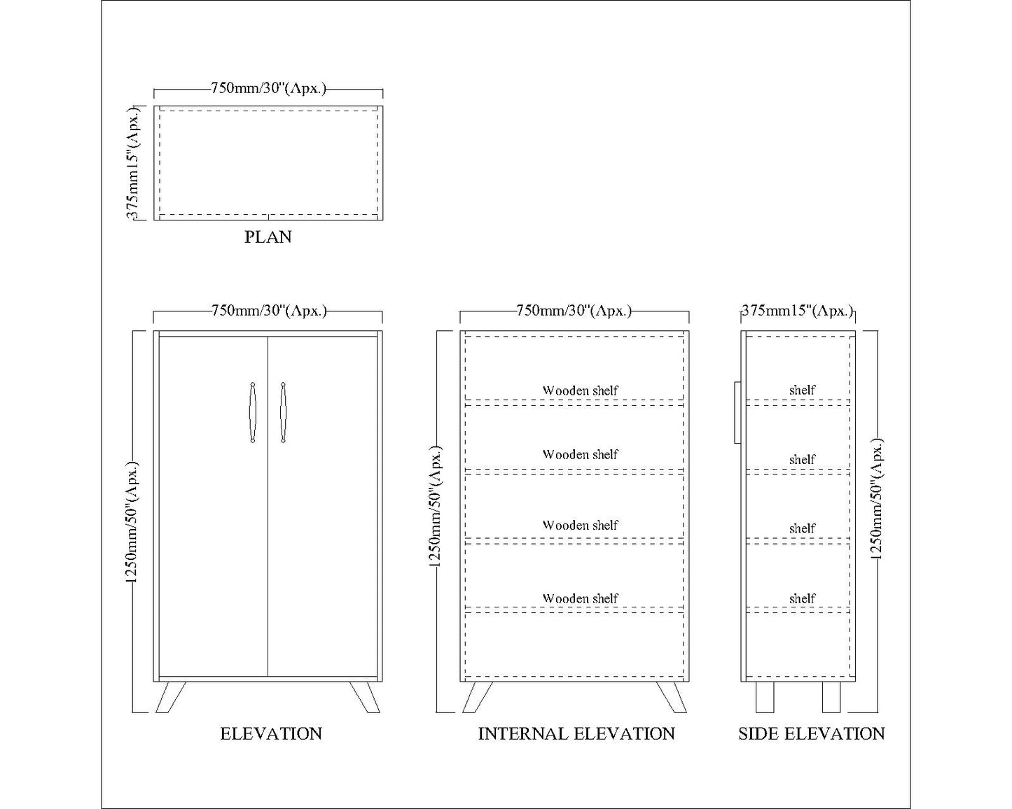 Modern Grey & Natural Wood Tall Shoe Cabinet – VT-10076
