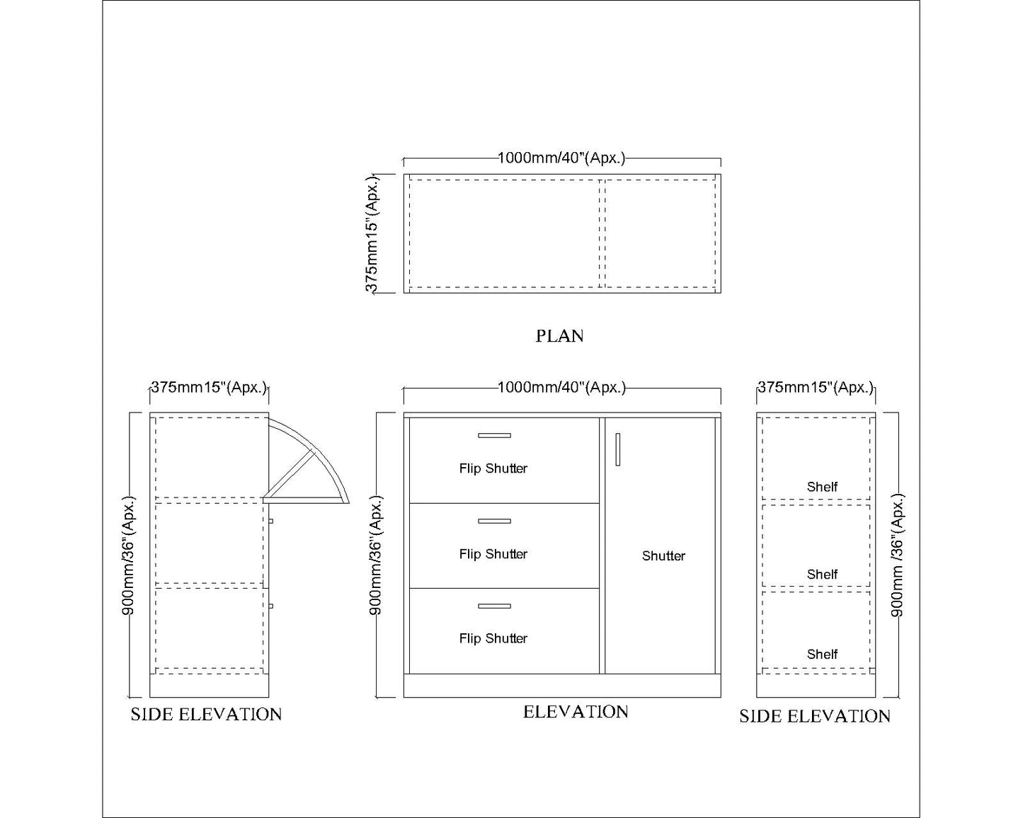 Modern Shoe Storage Cabinet with Flip-Down Door - 2-Drawer Multi-Compartment Organizer featuring Drop-Front Access in Warm Beige Finish with Black Handles VT-10085