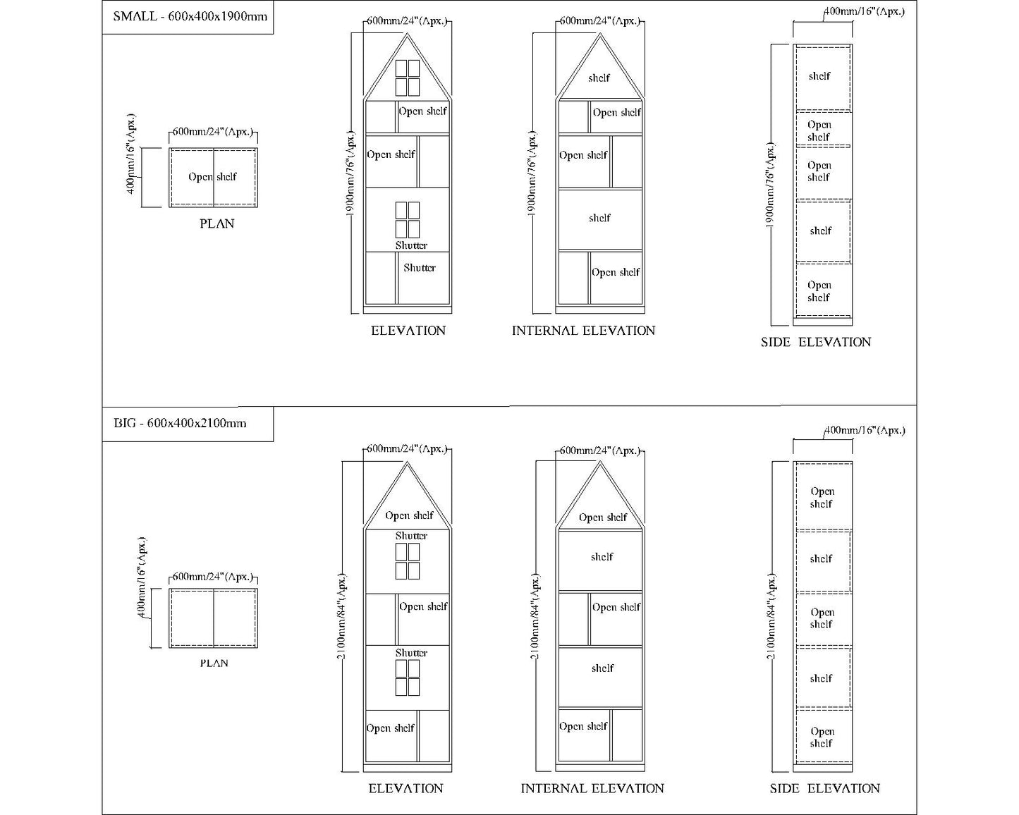 Kids Unit, Storage Unit for kids, Yellow & White Color Unit, Kids Unit - VT10096