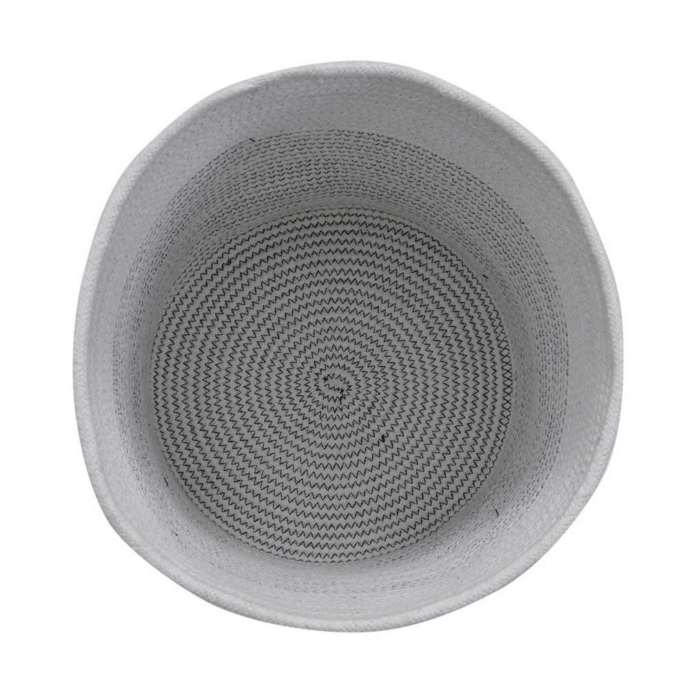 Storage Basket , (i468_12_1), Storage Basket With White & Black Color, Storage Basket - VT11024