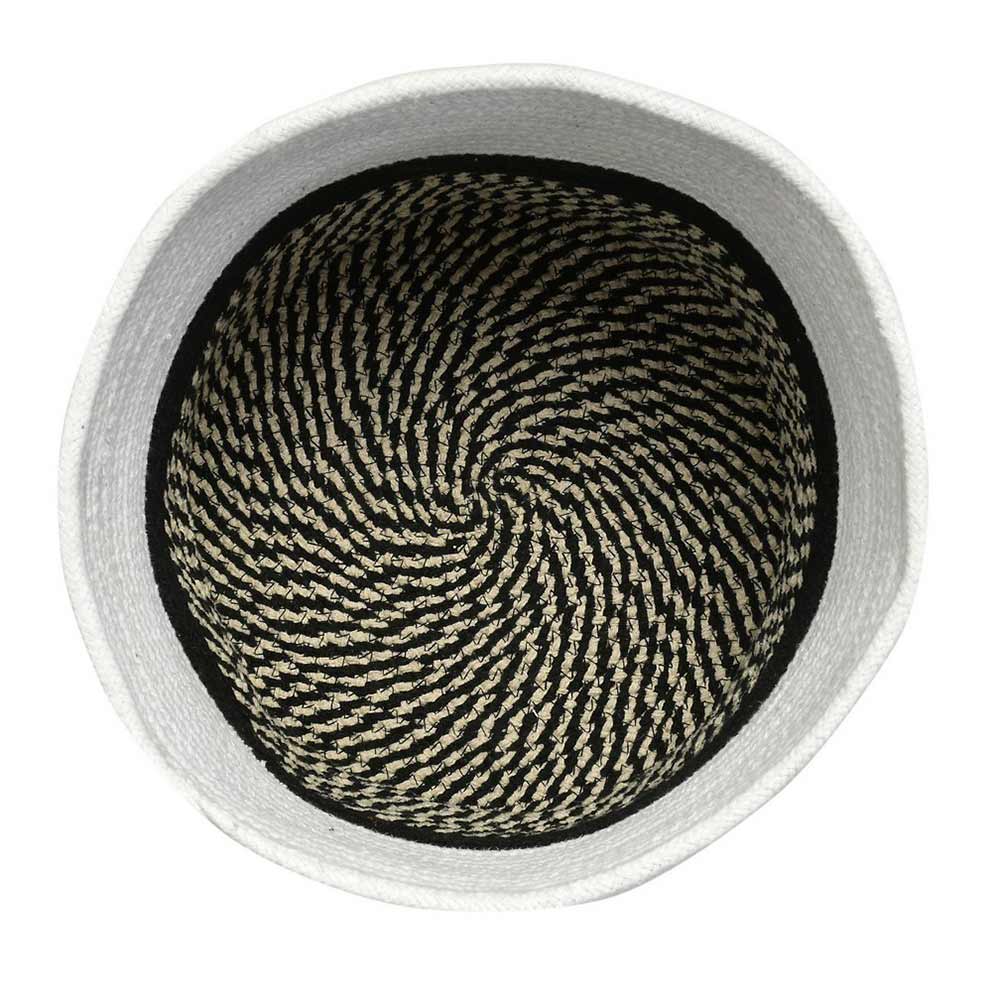 Storage Basket , (i467_11_1), Storage Basket With White & Black Color, Storage Basket - VT11025