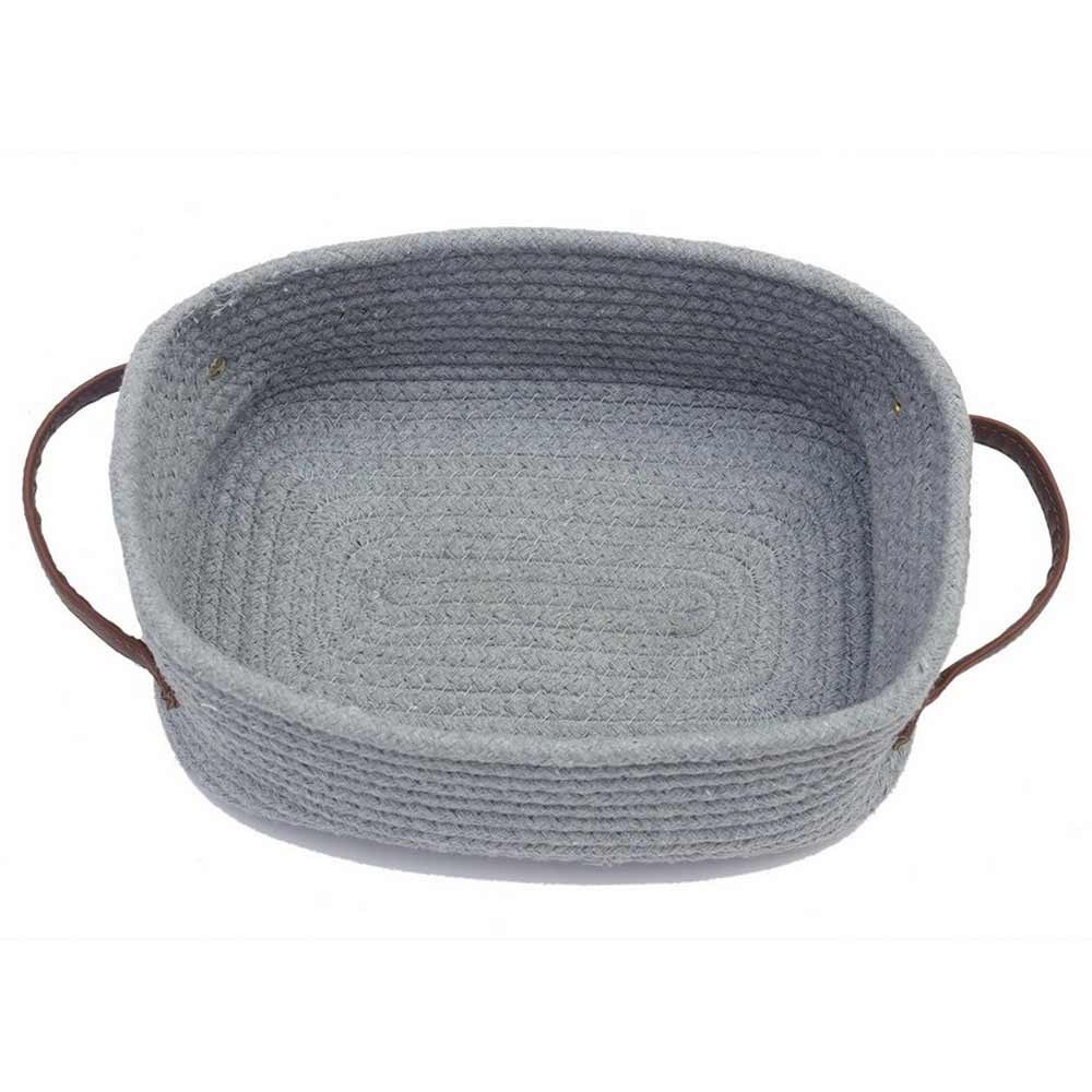 Storage Basket , (i307_10_1), Storage Basket With Grey Color, Storage Basket - VT11033
