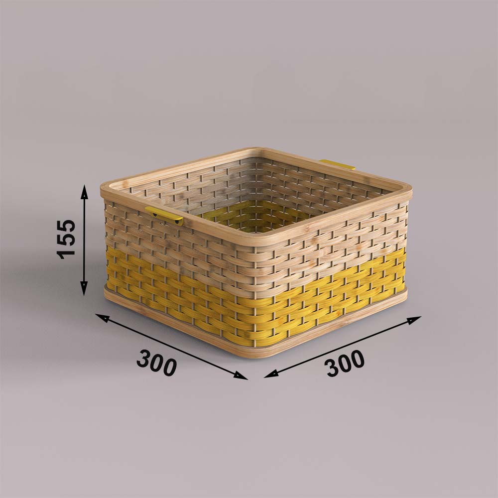 Basket, SBA02XY (Mianzi), Boxes, Bamboo Baskets, Storage, Container, Stackable Baskets, Stackable Container, Eco Friendly Containers, Eco Friendly Baskets, Wooden Basket, Basket - VT11047